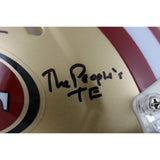 George Kittle Signed San Francisco 49ers Mini Helmet "Peoples TE" Beckett 49868
