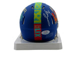Jake Elliott Signed/Auto Blue Super Bowl LIX Mini Helmet Eagles PSA 192765