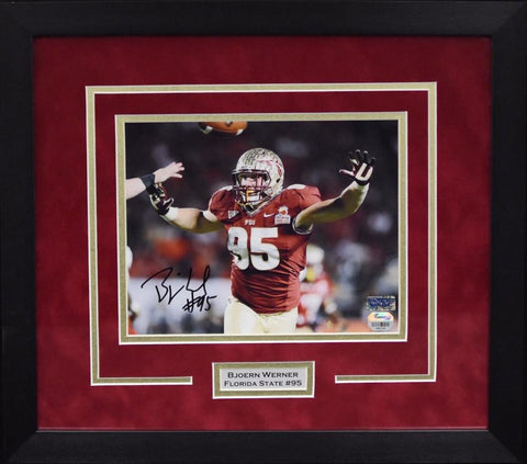 BJOERN WERNER SIGNED FLORIDA STATE SEMINOLES 8x10 FRAMED PHOTO FANATICS