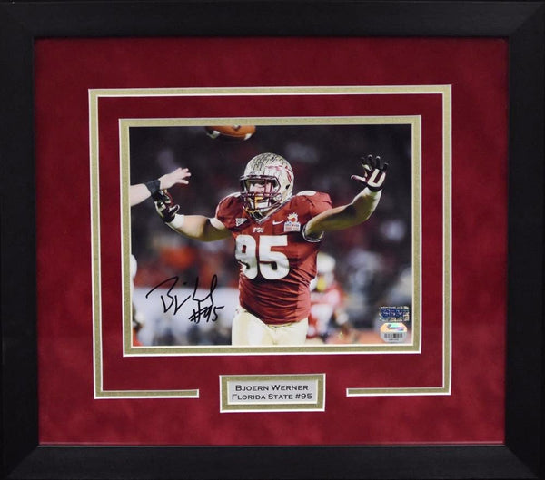 BJOERN WERNER SIGNED FLORIDA STATE SEMINOLES 8x10 FRAMED PHOTO FANATICS