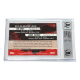 Jon Jones Signed 2009 Topps UFC Seek and Destroy Rookie - BGS 8.5 AUTO WITNESSED