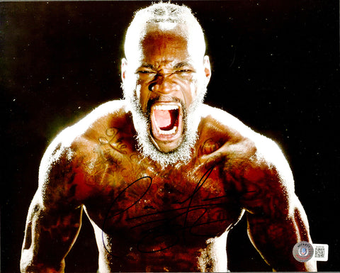 Deontay Wilder Autographed Signed 8x10 Photo Beckett BAS QR #BH29168