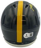 James Harrison Autographed Pittsburgh Steelers Football Mini Helmet Beckett