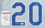 Don Sutton Signed Los Angeles Dodgers Road Jersey Inscribed "HOF 98" (JSA COA)