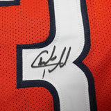 Framed Autographed/Signed Charles Tillman 35x39 Chicago Orange Jersey COA