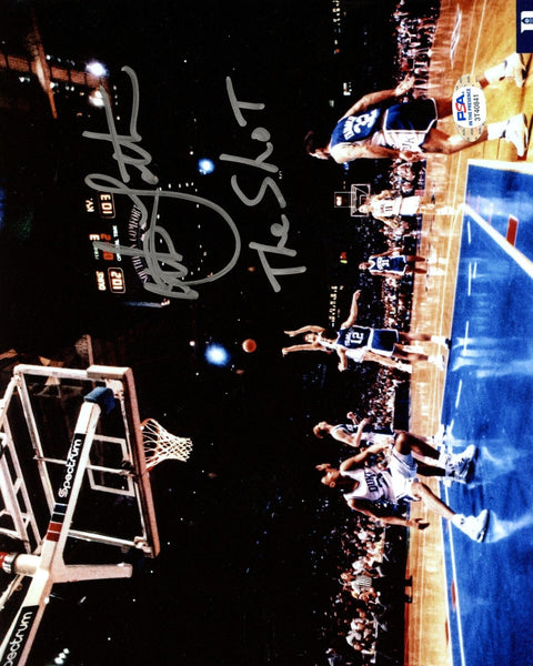Christian Laettner Duke Signed/Inscribed 8x10 Photo PSA/DNA 165221