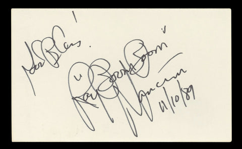 Ray Mancini "God Bless! Boom Boom" Authentic Signed 3x5 Index Card BAS #BL96572