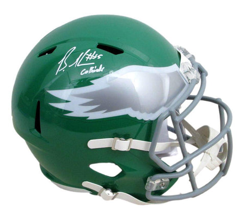Jordan Mailata Signed/Inscr Full Size Kelly Authentic Helmet Eagles JSA 183390