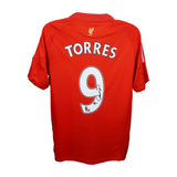 Fernando Torres Signed Liverpool Home Soccer Jersey #9 with Beckett COA
