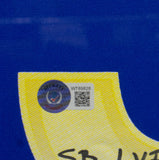 Odell Beckham Jr Signed Framed Blue Nike Rams Football Jersey SB LVI 1st TD BAS