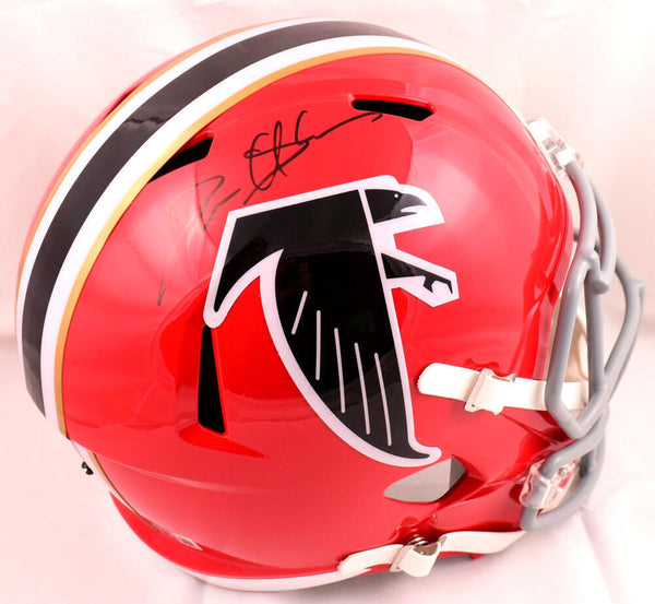 Deion Sanders Autographed Atlanta Falcons 66-69 F/S Speed Helmet-Beckett W Holo