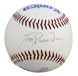 Dodgers Tommy Lasorda Signed Los Angeles Dodgers Logo Baseball BAS #BY101128