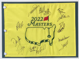 Masters Champions (12) Signed Framed 2022 Masters Golf Flag BAS AC22582