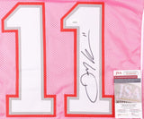 Julian Edelman Signed New England Patriots Fight Breast Cancer Jersey (JSA COA)