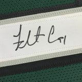 FRAMED Autographed/Signed FLETCHER COX 33x42 Philadelphia Green Jersey JSA COA