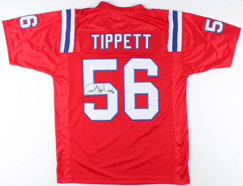Andre Tippett Signed Patriots Jersey Inscribed "HOF '08" (JSA) Super Bowl XX LB