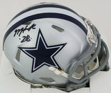 Malik Hooker Signed Dallas Cowboys Mini Helmet (Players Ink) 2014 National Champ