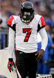 Michael Vick Signed Atlanta Falcons White Photo Jersey (JSA COA) 4xPro Bowl QB