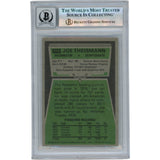Joe Theismann Autographed 1975 Topps #416 Slabbed Trading Card Beckett 50356