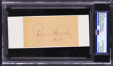Cardinals Rogers Hornsby Authentic Signed 2x3.5 Cut Signature PSA/DNA Slabbed