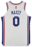 FRMD Tyrese Maxey Philadelphia 76ers Signed 2020 - 2021 White Nike Auth. Jersey