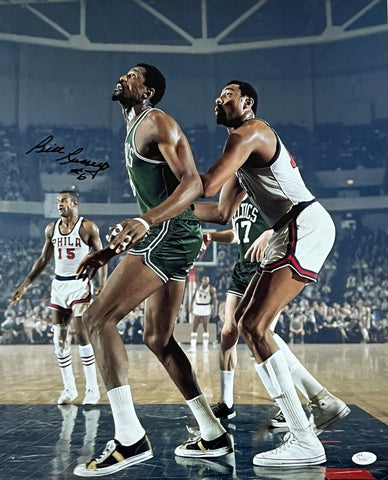 Bill Russell Boston Celtics Signed 16x20 Photo vs Philadelphia 76ers JSA