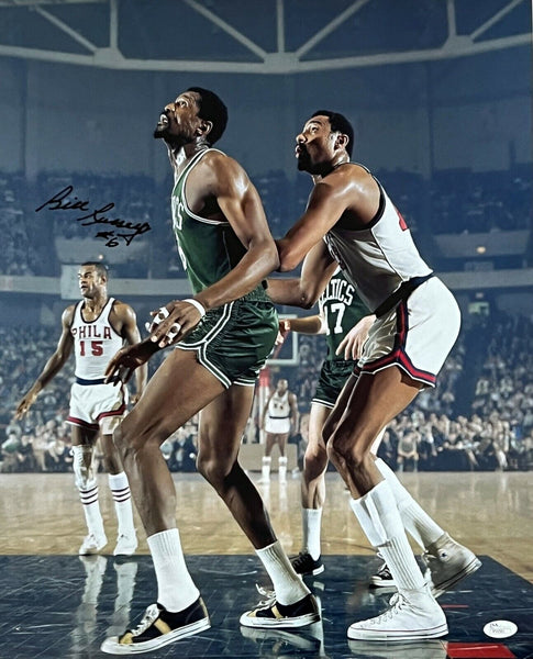 Bill Russell Boston Celtics Signed 16x20 Photo vs Philadelphia 76ers JSA