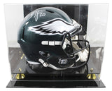 Eagles Brian Dawkins Signed Full Size Speed Rep Helmet W/ Case BAS Witnessed