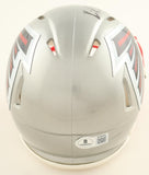 Kyle Pitts Signed Atlanta Falcons Silver Mini Helmet (Beckett) 2021 Pro Bowl T.E