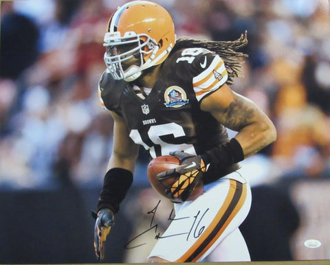 Josh Cribbs Cleveland Browns Signed/Autographed 16x20 Photo JSA 164097