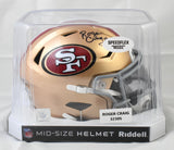 Roger Craig Autographed 49ers Mid-Size SpeedFlex Helmet - Beckett W Holo