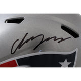 Christian Gonzalez Autographed New England Patriots F/S Helmet Beckett 49139