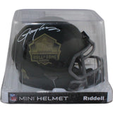 Lawrence Taylor Autographed NFL HOF 25 STS Mini Helmet Beckett Witness 55060