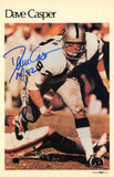 Dave Casper Autographed Oakland Raiders Mini Poster 36/50 HOF Beckett 46088