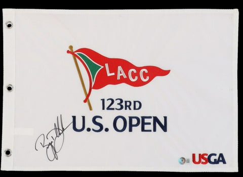 Bryson DeChambeau Signed 123rd U.S Open Pin Flag (Beckett) 2020 U.S Open Champ