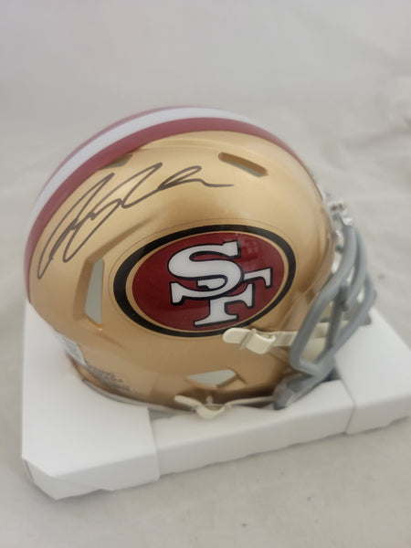 RICKY PEARSALL SIGNED SAN FRANCISCO 49ERS SPEED MINI HELMET BECKETT QR