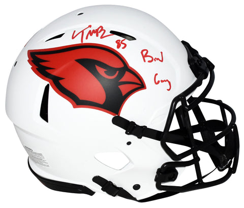 TREY McBRIDE SIGNED ARIZONA CARDINALS LUNAR AUTHENTIC SPEED HELMET W/ BIRD GANG