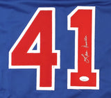 Lou Piniella Signed Cubs Jersey (JSA) Chicago Manager 2007-2010 / 2xPlayoff team