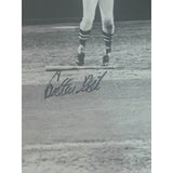 Johnny Bench Carlton Fisk Autographed Boston Red Sox Framed Photo STE 46407