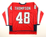 Logan Thompson Signed Washington Capitals Jersey (JSA) Caps #1 Goaltender