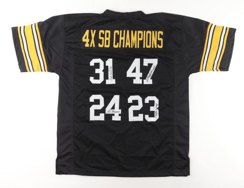 "4xSuper Bowl Champs" Jersey Steeler-Signed Jersey Blount, Shell, Thomas, Wagner