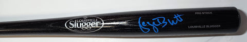 KC Royals HOF'er GEORGE BRETT Signed Louisville Slugger Black Bat AUTO -- JSA