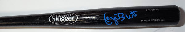KC Royals HOF'er GEORGE BRETT Signed Louisville Slugger Black Bat AUTO -- JSA