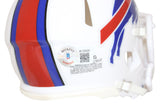 Cole Beasley Signed Buffalo Bills Speed Mini Helmet Go Buffalo Beckett 30832