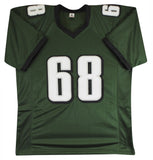 Jordan Mailata Authentic Signed Green Pro Style Jersey Autographed BAS Witnessed