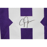 Justin Jefferson Autographed Pro Style Sz XL Purple Jersey Beckett Witness 57919