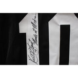 Kordell Stewart Signed College Style Black XL Jersey Miracle Insc Beckett 50814