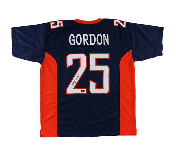 Melvin Gordon Signed Denver Custom Blue Jersey
