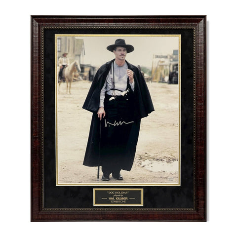 Val Kilmer "Tombstone" Signed Autographed Photograph Framed to 23x27