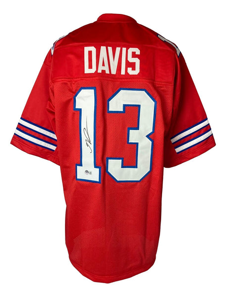 Gabriel Davis Buffalo Signed Red Football Jersey BAS ITP